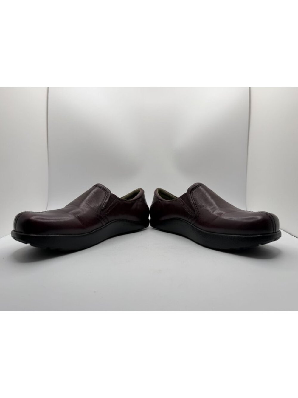 Earth Origins Loafers Women Size 5B Leather Plum Preppy Minimalist Work Shoes - Picture 7 of 13